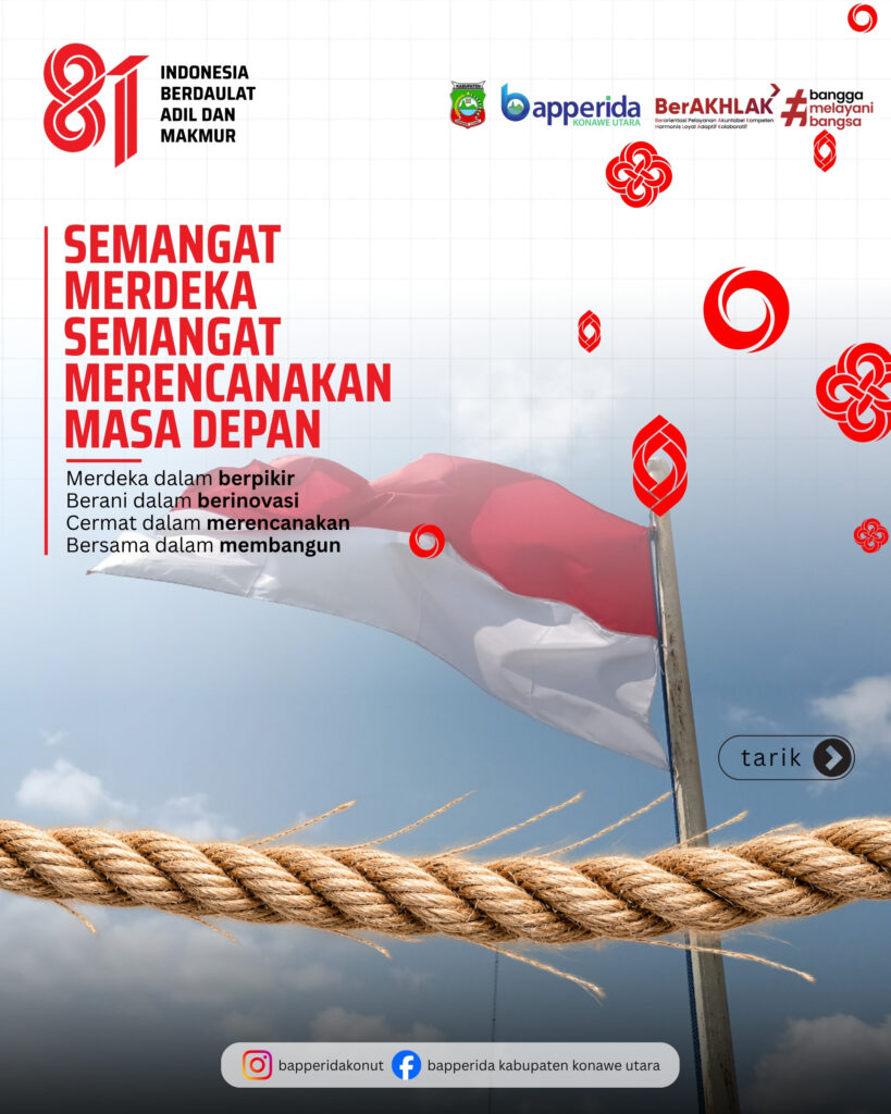 Infografis semangat merdeka dan semangat merencanakan masa depan